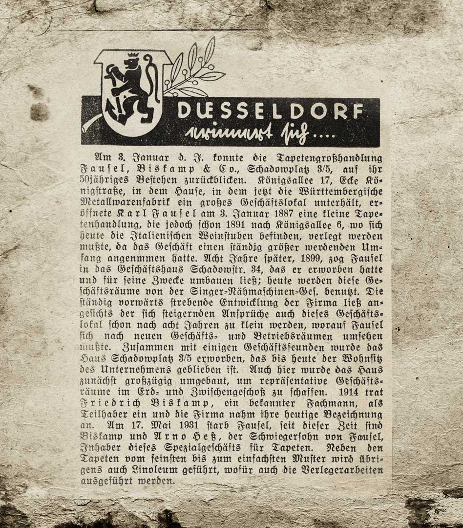 Düsseldorf erinnert sich – 1937